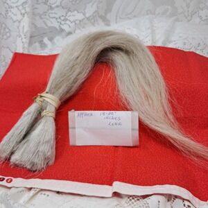 Washed Horse Hair, 18-20 Inches‎ Long, Gray, Craft Supply, Doll Hair